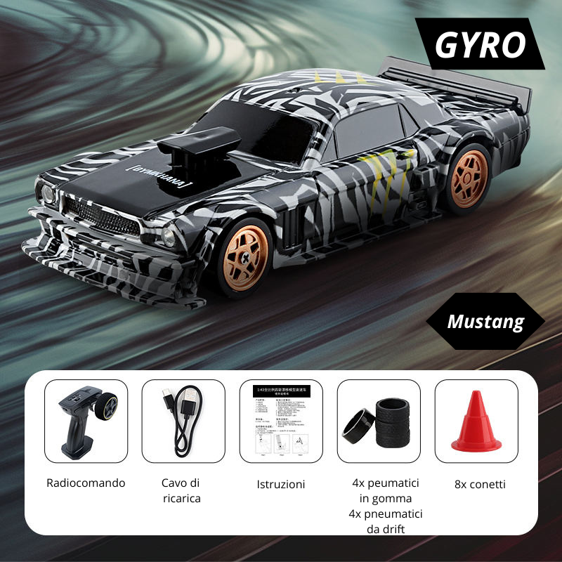 Auto Rc da Drift GYRO scala 1/43