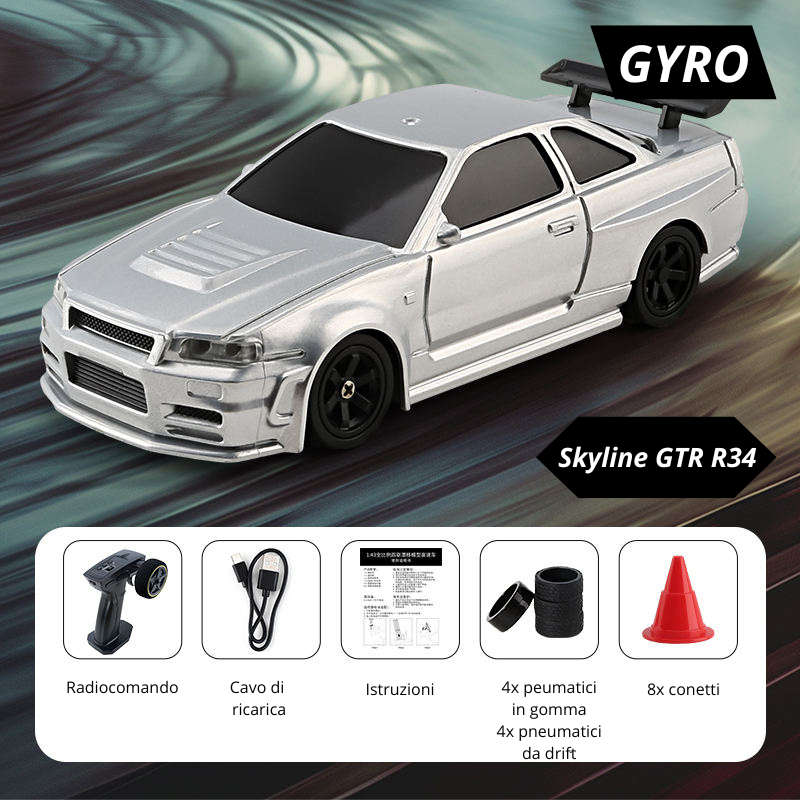 Auto Rc da Drift GYRO scala 1/43